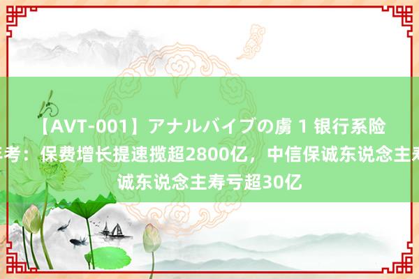 【AVT-001】アナルバイブの虜 1 银行系险企事迹半年考：保费增长提速揽超2800亿，中信保诚东说念主寿亏超30亿