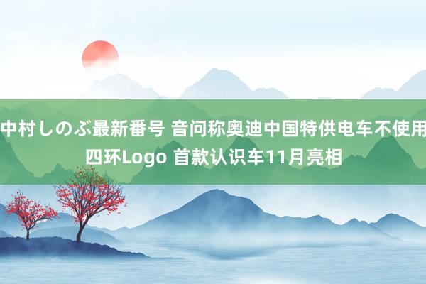 中村しのぶ最新番号 音问称奥迪中国特供电车不使用四环Logo 首款认识车11月亮相