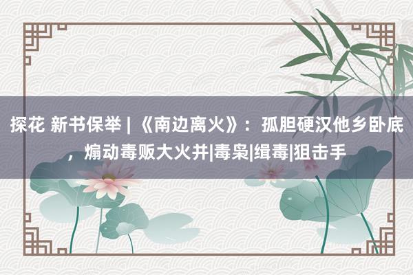 探花 新书保举 | 《南边离火》：孤胆硬汉他乡卧底，煽动毒贩大火并|毒枭|缉毒|狙击手